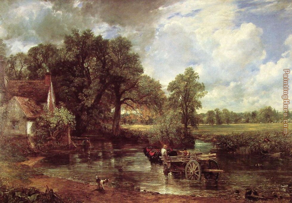 The Hay Wain painting - John Constable The Hay Wain art painting